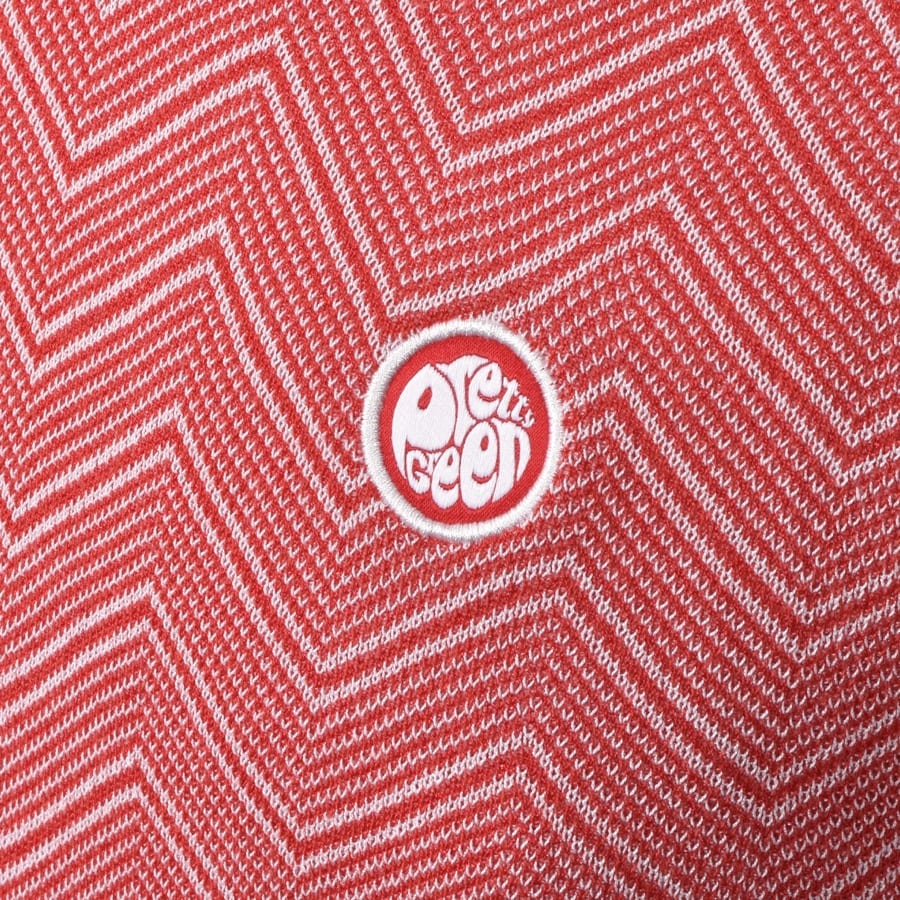 Alternative Image for ProductPretty Green Candy V Neck Logo T Shirt Red3